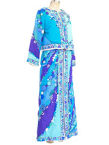 Emillio Pucci Printed Quilted Lounge Ensemble Suit arcadeshops.com