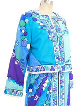 Emillio Pucci Printed Quilted Lounge Ensemble Suit arcadeshops.com