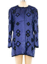 Escada Sapphire Sequin Jacket Jacket arcadeshops.com