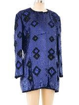 Escada Sapphire Sequin Jacket Jacket arcadeshops.com