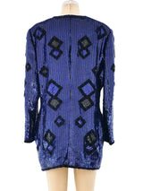 Escada Sapphire Sequin Jacket Jacket arcadeshops.com