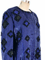 Escada Sapphire Sequin Jacket Jacket arcadeshops.com