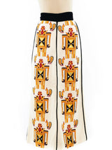 Malcolm Starr Embroidered Maxi Skirt Bottom arcadeshops.com
