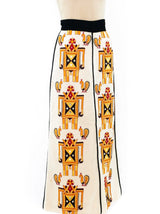 Malcolm Starr Embroidered Maxi Skirt Bottom arcadeshops.com