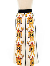 Malcolm Starr Embroidered Maxi Skirt Bottom arcadeshops.com