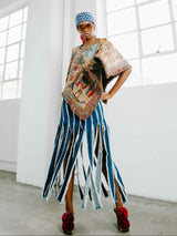 Jean Paul Gaultier Shredded Denim Skirt Bottom arcadeshops.com