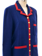 Chanel Ribbon Trimmed Tweed Jacket Jacket arcadeshops.com