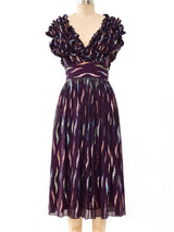 Quorum Metallic Ruffle Dress Dress arcadeshops.com