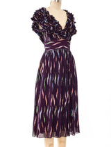 Quorum Metallic Ruffle Dress Dress arcadeshops.com
