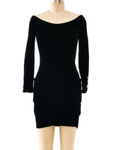1990 Chanel Chenille Bodycon Dress Dress arcadeshops.com