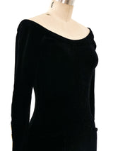 1990 Chanel Chenille Bodycon Dress Dress arcadeshops.com