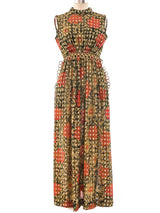 Metal Ring Accented Floral Dress Dress arcadeshops.com