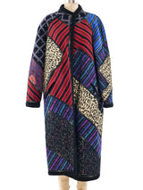 Koos Van Den Akker Reversible Patchwork Coat Outerwear arcadeshops.com