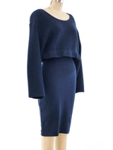 Alaia Crop Top Sweater Dress Dress arcadeshops.com