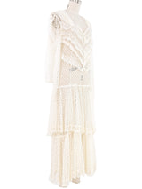 Swiss Dot Net Ruffle Dress Dress arcadeshops.com