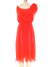 Travilla Layered Chiffon Dress Dress arcadeshops.com
