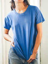 Distressed Blue Blank Tee T-Shirt arcadeshops.com