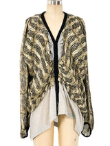 Balenciaga Layered Cardigan Top Top arcadeshops.com