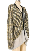 Balenciaga Layered Cardigan Top Top arcadeshops.com