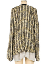 Balenciaga Layered Cardigan Top Top arcadeshops.com