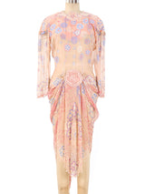 Zandra Rhodes Embellished Chiffon Dress Dress arcadeshops.com