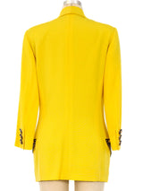 1992 Gianni Versace Canary Western Inspired Jacket Jacket arcadeshops.com