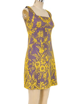 Gianni Versace Lace Mini Tank Dress Dress arcadeshops.com