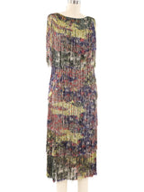 Missoni Floral Printed Fringe Dress Dress arcadeshops.com