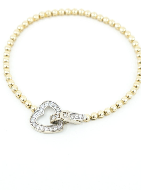 Heart Buckle Ball Chain Bracelet Fine Jewelry arcadeshops.com