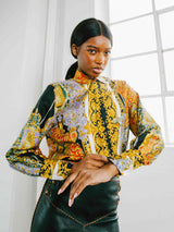 Loewe El Rocio Print Silk Top Top arcadeshops.com
