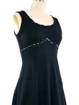 1970s Zebra Applique Maxi Dress Dress arcadeshops.com