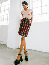 1960s Bonnie Cashin Tweed Turnlock Skirt Bottom arcadeshops.com