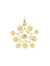 14k and Diamond Starburst Charm Fine Jewelry arcadeshops.com