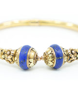Sapphire Studded 9k English Hallmarked Bangle Fine Jewelry arcadeshops.com