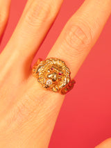 Antique 14k Lion Ring Fine Jewelry arcadeshops.com