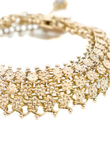 14k Gold and Diamond Starburst Bangle Fine Jewelry arcadeshops.com
