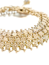 14k Gold and Diamond Starburst Bangle Fine Jewelry arcadeshops.com
