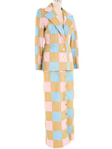 Mountain Artisans Pastel Checked Skirt Ensemble Suit arcadeshops.com