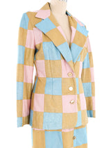 Mountain Artisans Pastel Checked Skirt Ensemble Suit arcadeshops.com