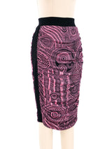Jean Paul Gaultier Printed Mesh Skirt Bottom arcadeshops.com