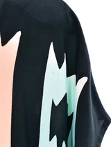 Hand Painted Silk Duster Jacket arcadeshops.com