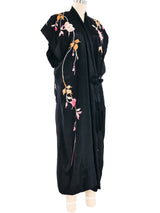 Embroidered Silk Short Sleeve Robe Jacket arcadeshops.com