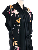 Embroidered Silk Short Sleeve Robe Jacket arcadeshops.com