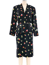 Cacharel Floral Printed Peplum Ensemble Suit arcadeshops.com