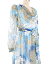 Floral Printed Chiffon Maxi Dress Dress arcadeshops.com