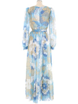 Floral Printed Chiffon Maxi Dress Dress arcadeshops.com