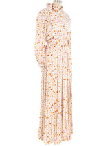 Adolfo Floral Printed Silk Pant Ensemble Suit arcadeshops.com