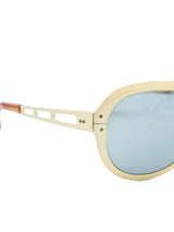 Matte Gold Aluminum Racer Sunglasses Accessory arcadeshops.com