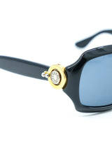 Gianfranco Ferre Rectangular Black Sunglasses Accessory arcadeshops.com
