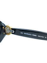 Gianfranco Ferre Oval Black Sunglasses Accessory arcadeshops.com